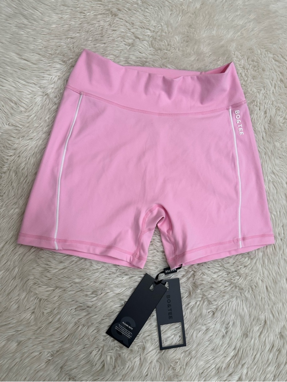Oh Polly Bubblegum Pink High-Rise Bike Shorts